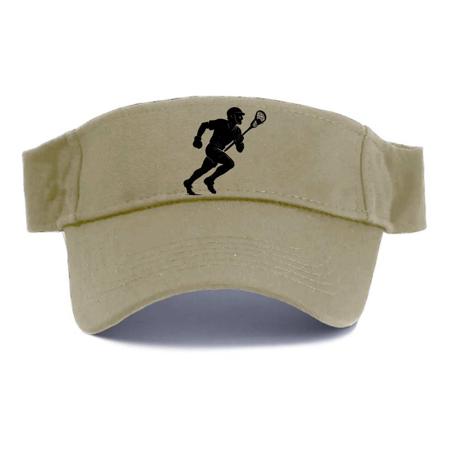 Lacrosse player cradling and running - Visor - Warm Sand(Khaki)