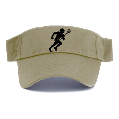 Lacrosse player cradling and running - Visor - Warm Sand(Khaki)