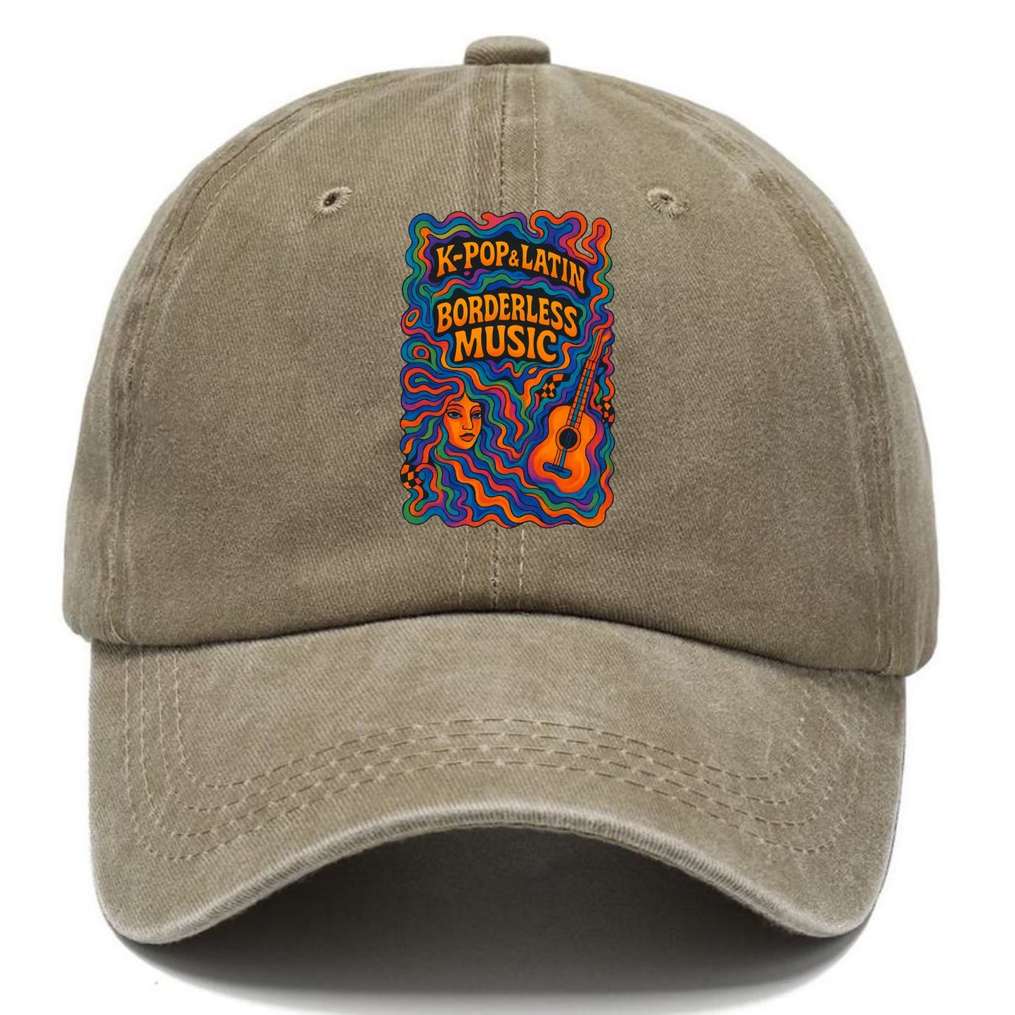 K-Pop and Latin fusion explosion - "Borderless Music" - cross-cultural sounds - Classic Cap - Warm Sand(Khaki)