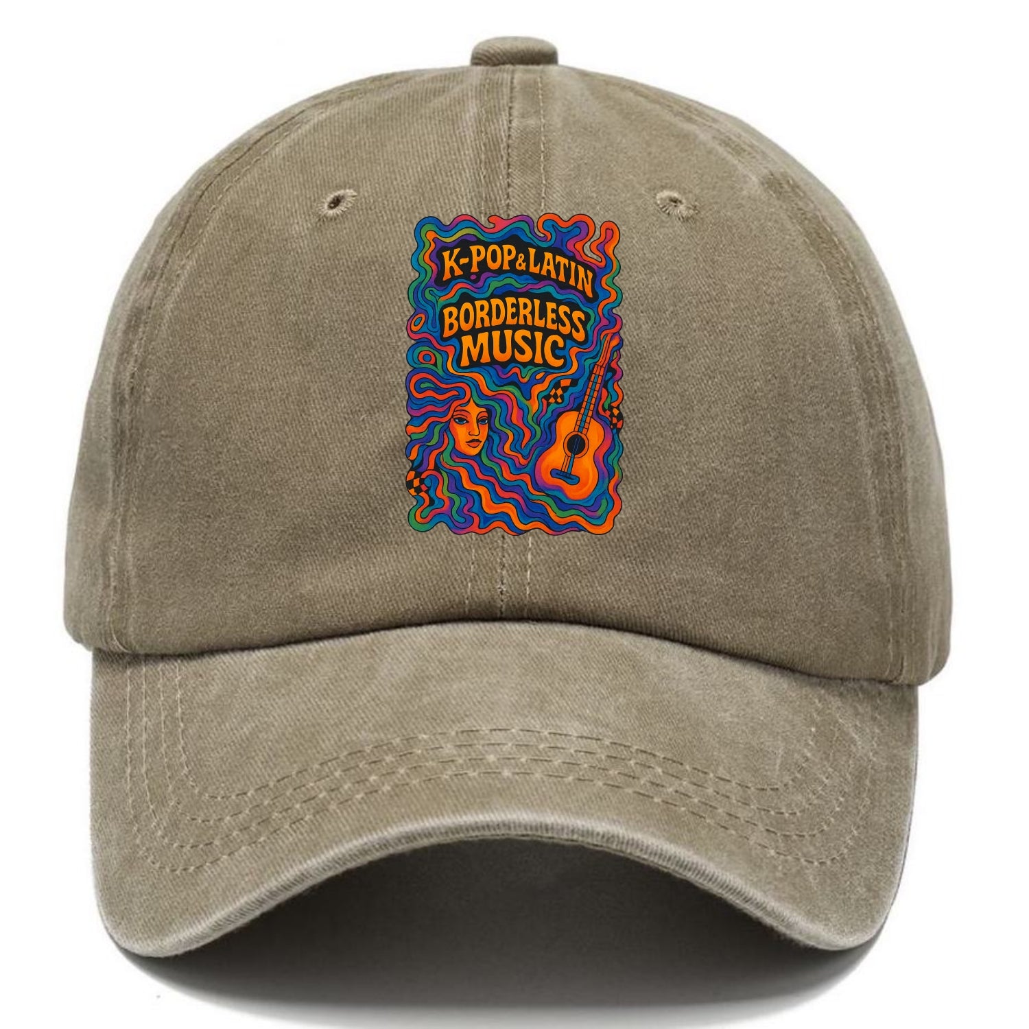 K-Pop and Latin fusion explosion - "Borderless Music" - cross-cultural sounds - Classic Cap - Warm Sand(Khaki)