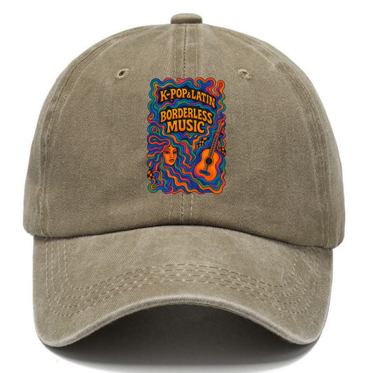 K-Pop and Latin fusion explosion - "Borderless Music" - cross-cultural sounds - Classic Cap - Warm Sand(Khaki)