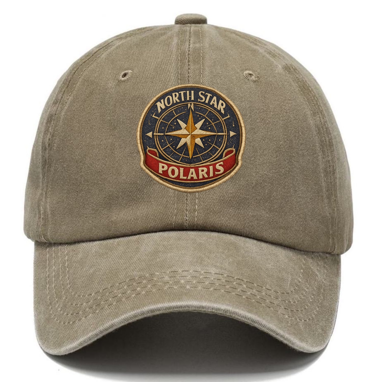 NORTH STAR POLARIS - guiding star in gold and white , navigation - Classic Cap - Warm Sand(Khaki)