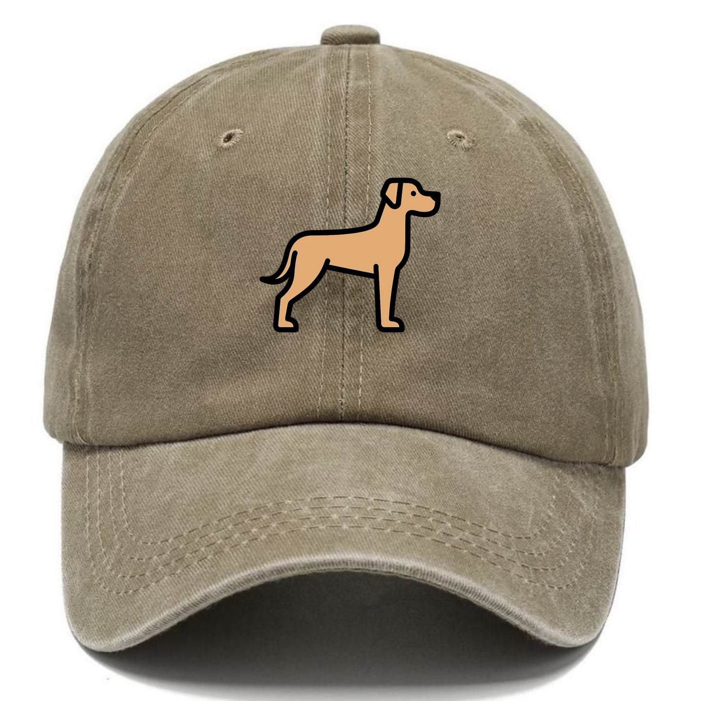 Great Dane - Fawn colored flat side profile - Classic Cap - Warm Sand(Khaki)