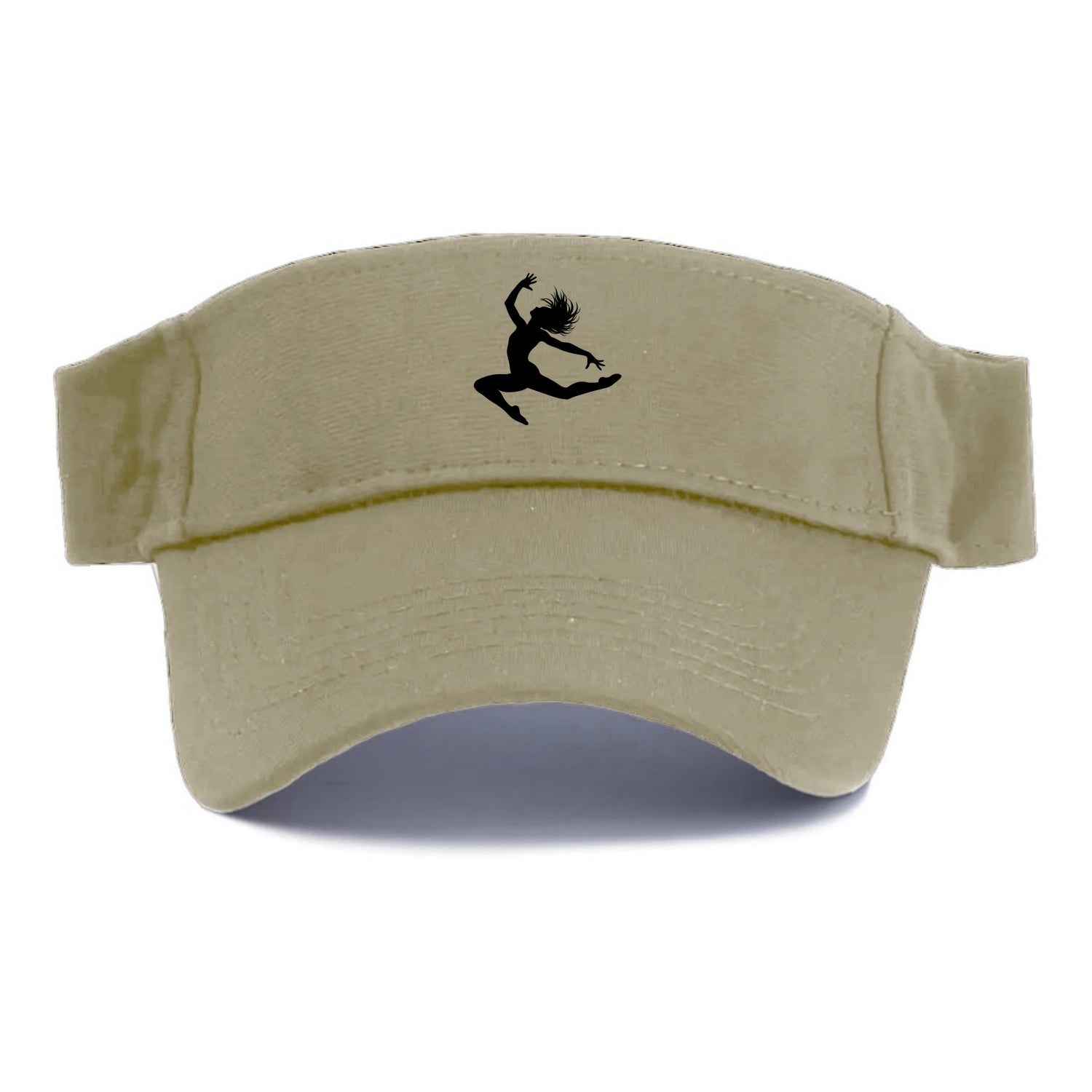 Contemporary dancer leap mid-air - Visor - Warm Sand(Khaki)