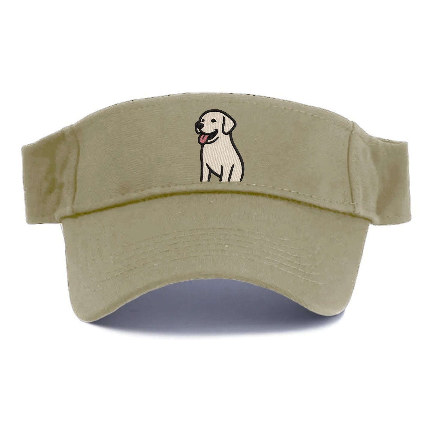 Labrador - Happy panting expression - Visor - Warm Sand(Khaki)