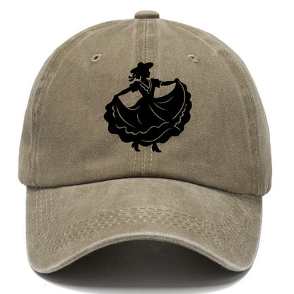 Mexican folk dancer twirling skirt - Classic Cap - Warm Sand(Khaki)