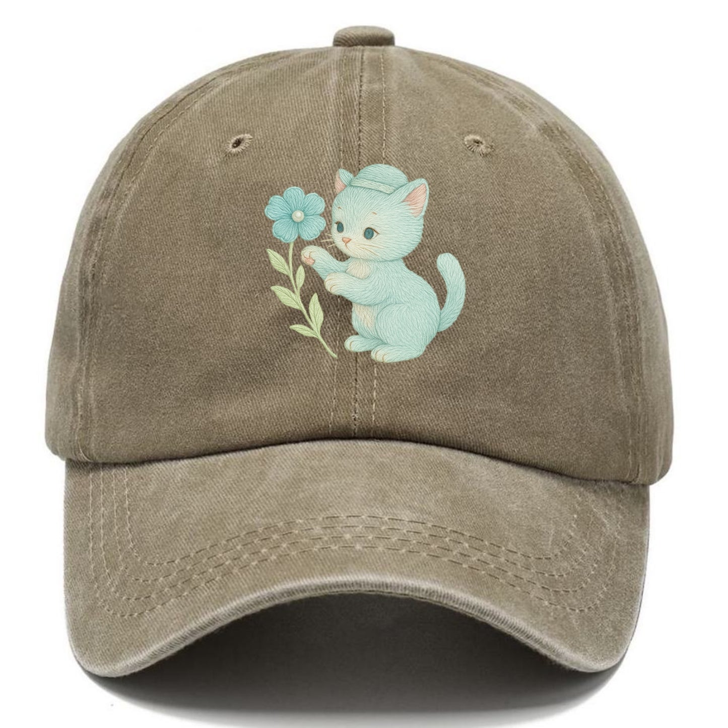 Aqua Kitten - Classic Cap - Warm Sand(Khaki)