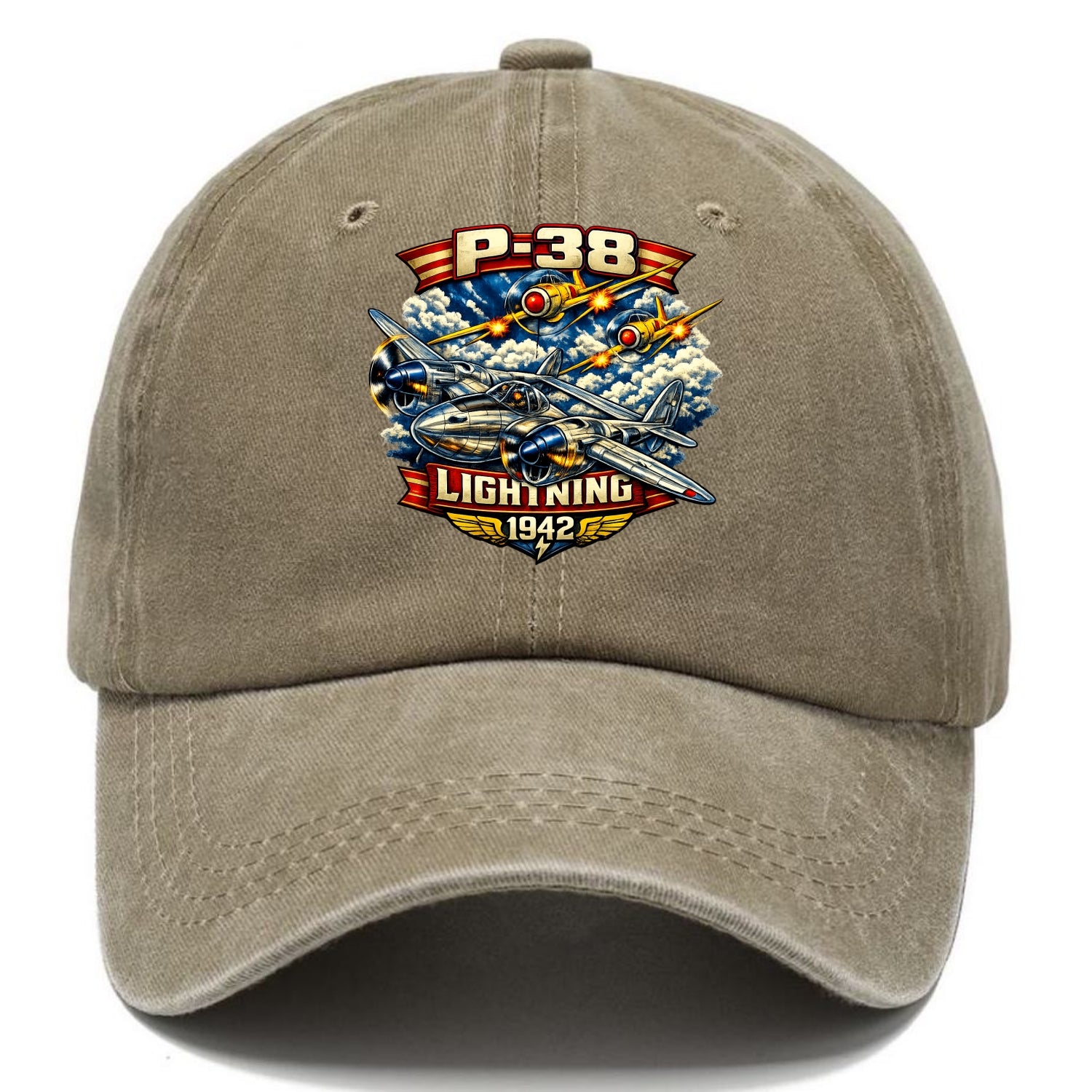 P 38 Lightning - Classic Cap - Warm Sand(Khaki)