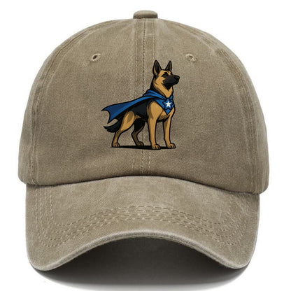 German Shepherd Patriotic Hero  - Classic Cap - Warm Sand(Khaki)