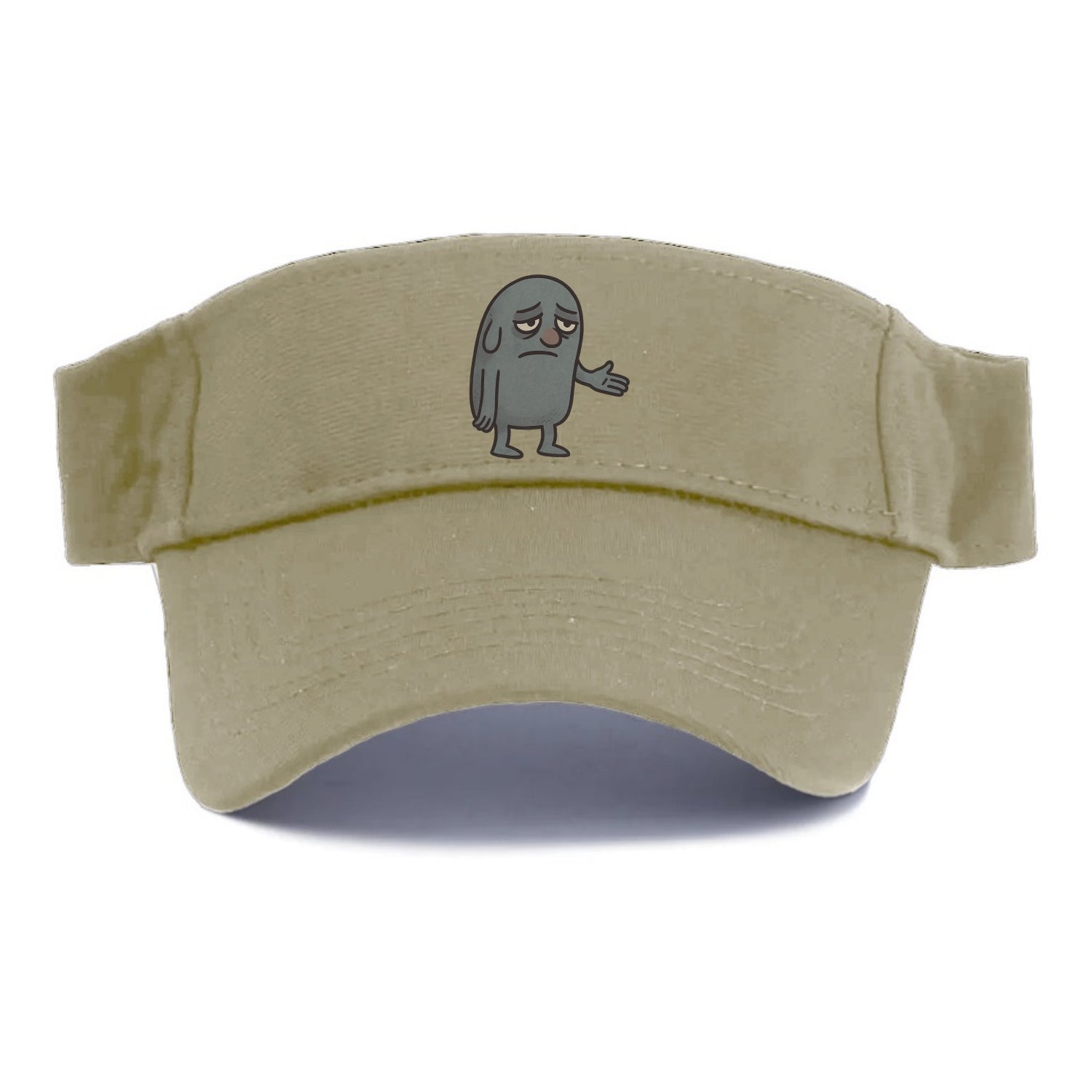 FOLLOWERS ARE GHOSTS | Transparent crowd following nobody - Visor - Warm Sand(Khaki)