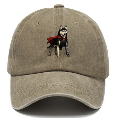Siberian Husky Winter Soldier  - Classic Cap - Warm Sand(Khaki)