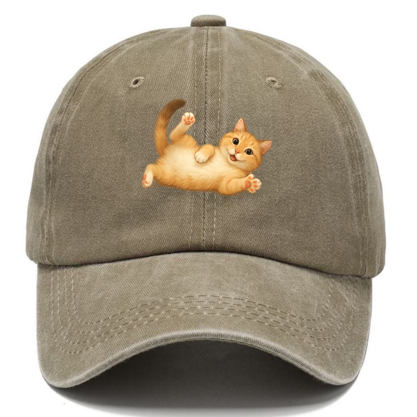 Therapy Cat  - Classic Cap - Warm Sand(Khaki)