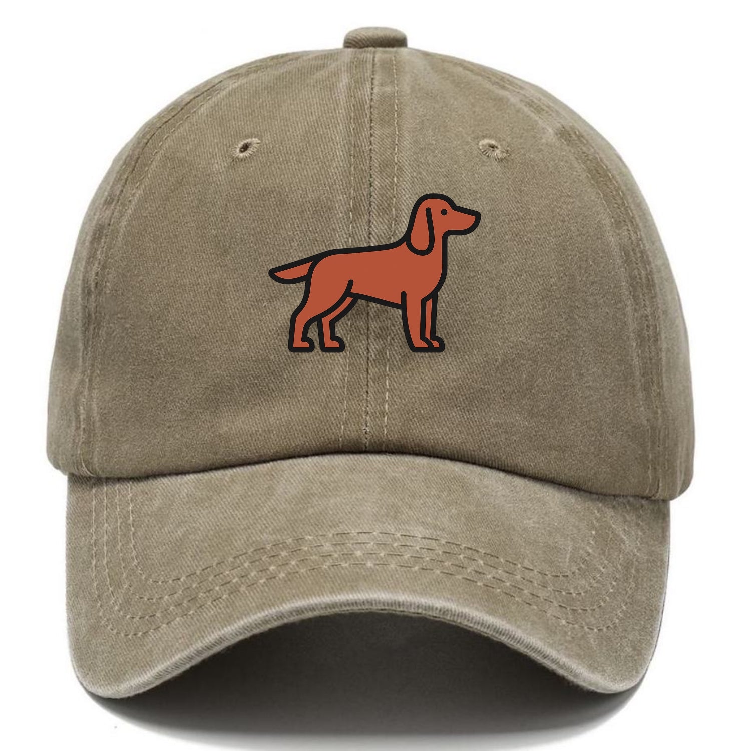 Irish Setter - Red/chestnut flat side profile - Classic Cap - Warm Sand(Khaki)