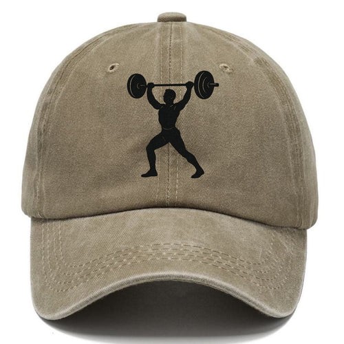 Weightlifter lifting barbell overhead - Classic Cap