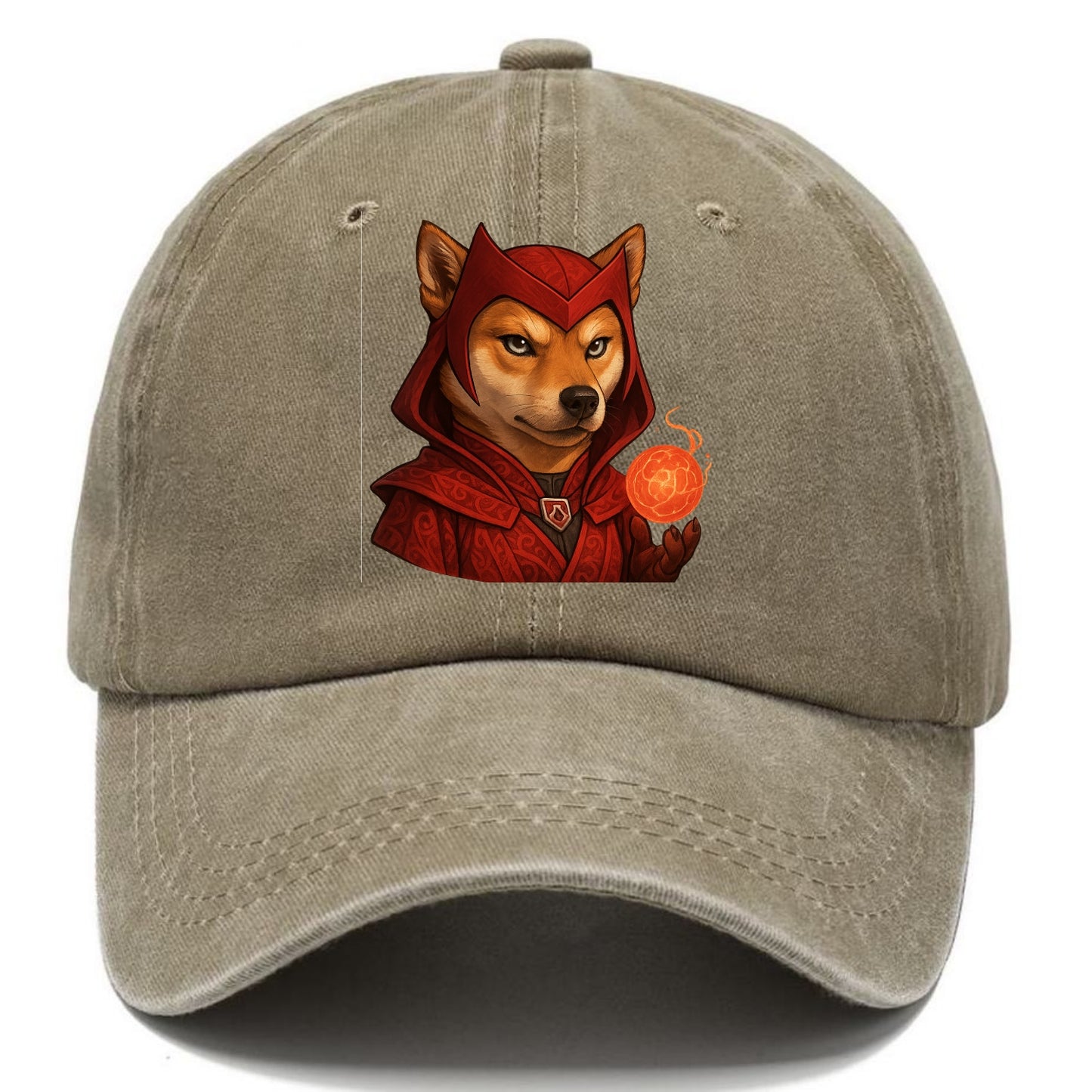 Shiba Inu Scarlet Witch  - Classic Cap - Warm Sand(Khaki)