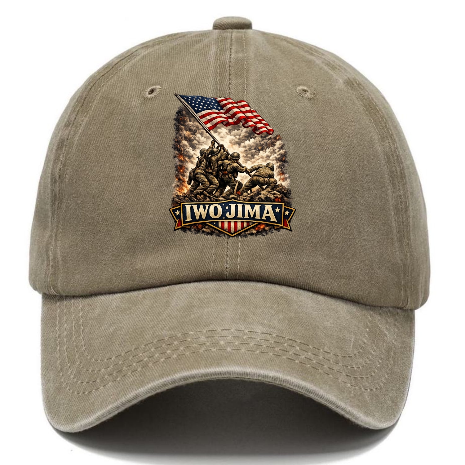 Iwo Jima Flag Raising - Classic Cap - Warm Sand(Khaki)