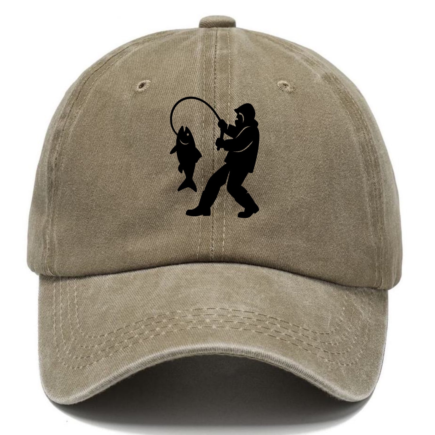 Alaskan fisherman hauling catch - Classic Cap - Warm Sand(Khaki)