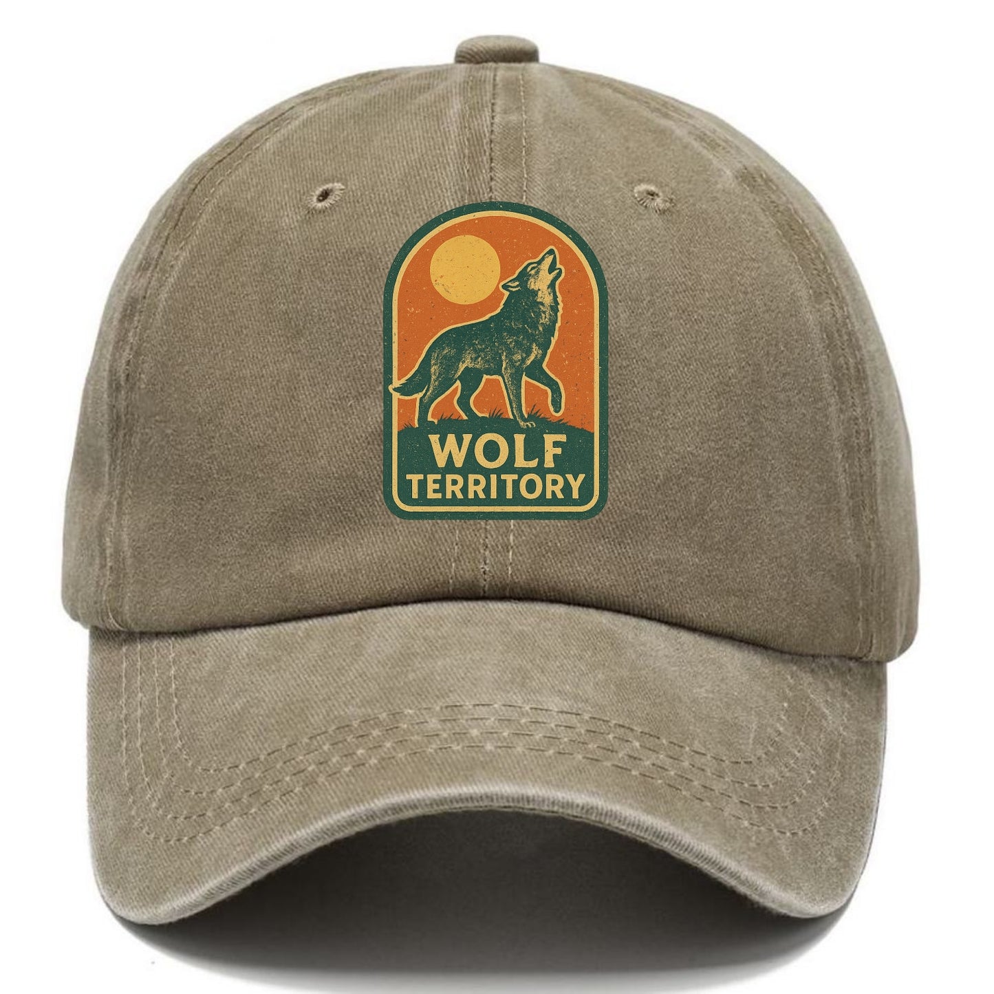 Wolf Territory Marking  - Classic Cap - Warm Sand(Khaki)