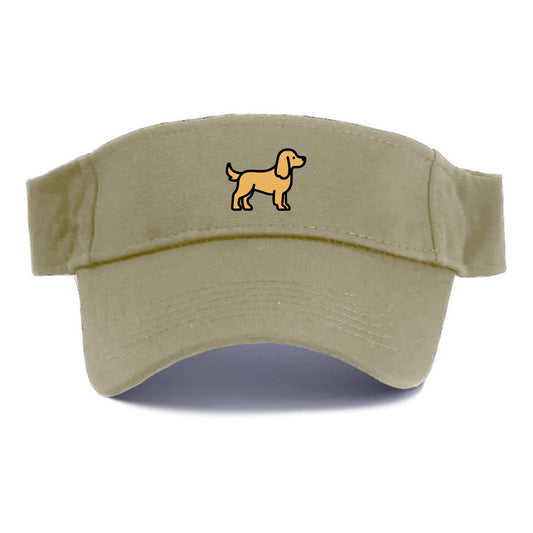 Cocker Spaniel - Golden colored flat side profile - Visor - Warm Sand(Khaki)
