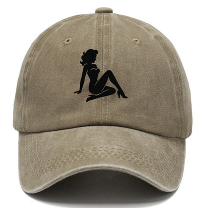 Pin-up girl classic pose - Classic Cap - Warm Sand(Khaki)