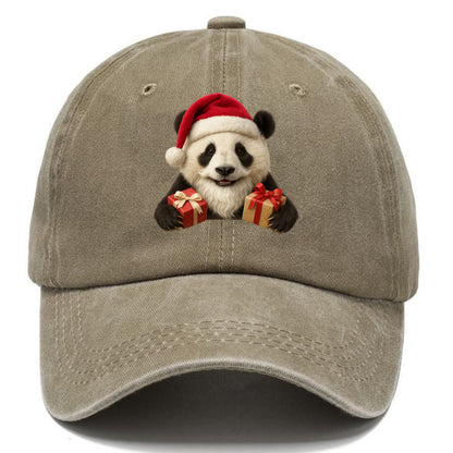 Santa Panda  - Classic Cap - Warm Sand(Khaki)