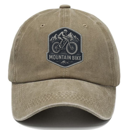 Mountain bike with rugged tires - cyclist badge - Classic Cap - Warm Sand(Khaki)