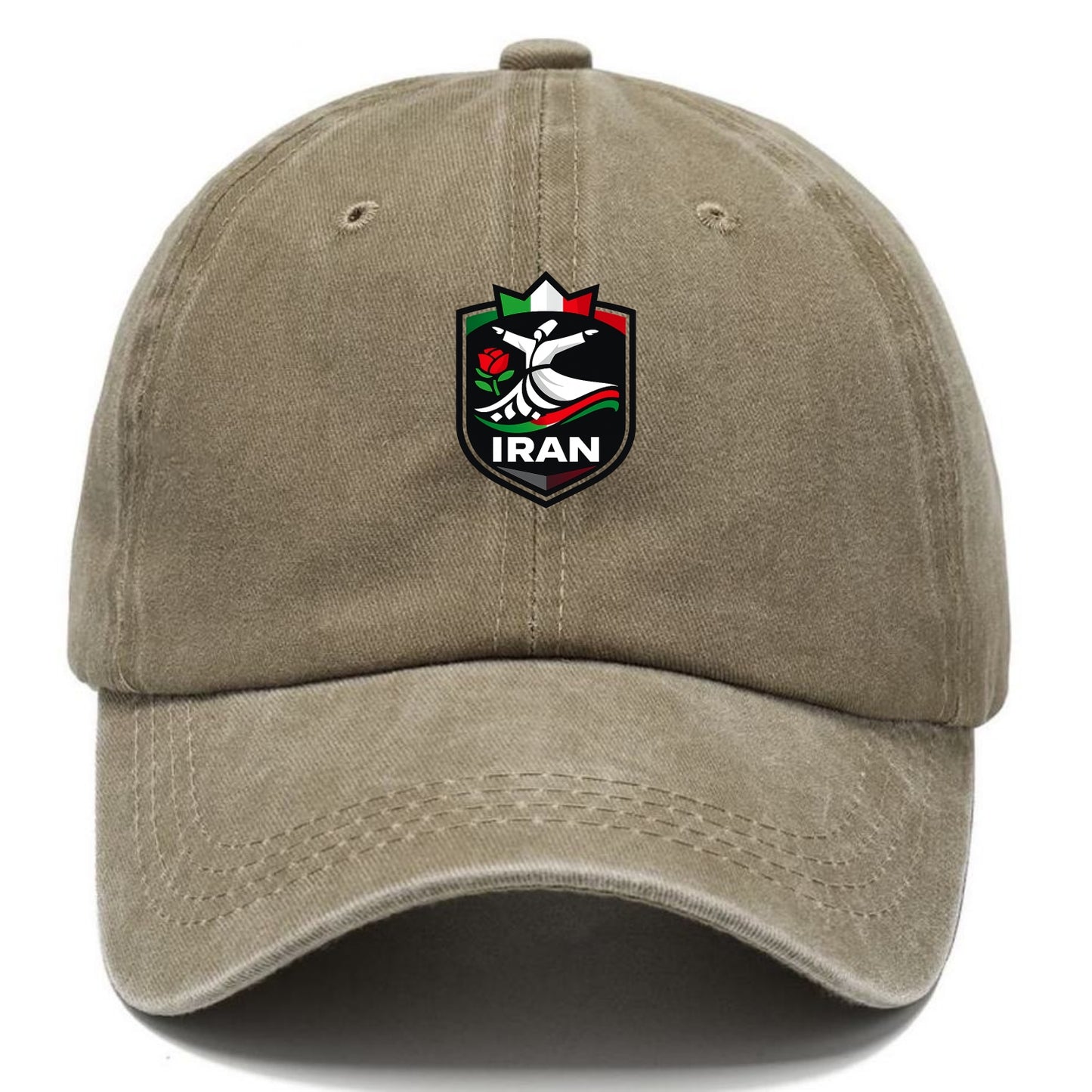 Iran Rumi Poetry Badge - Classic Cap - Warm Sand(Khaki)