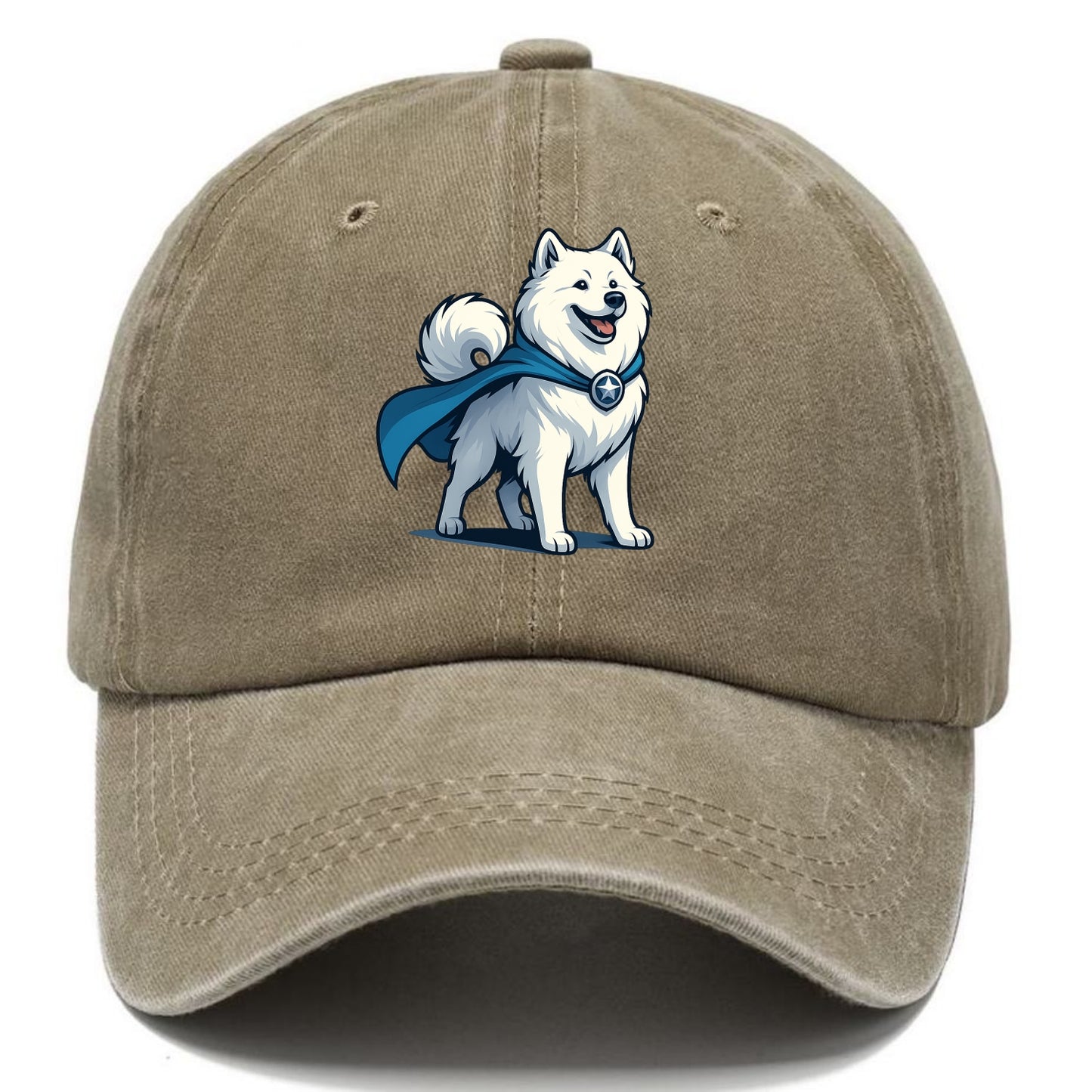 Samoyed Winter Hero  - Classic Cap - Warm Sand(Khaki)