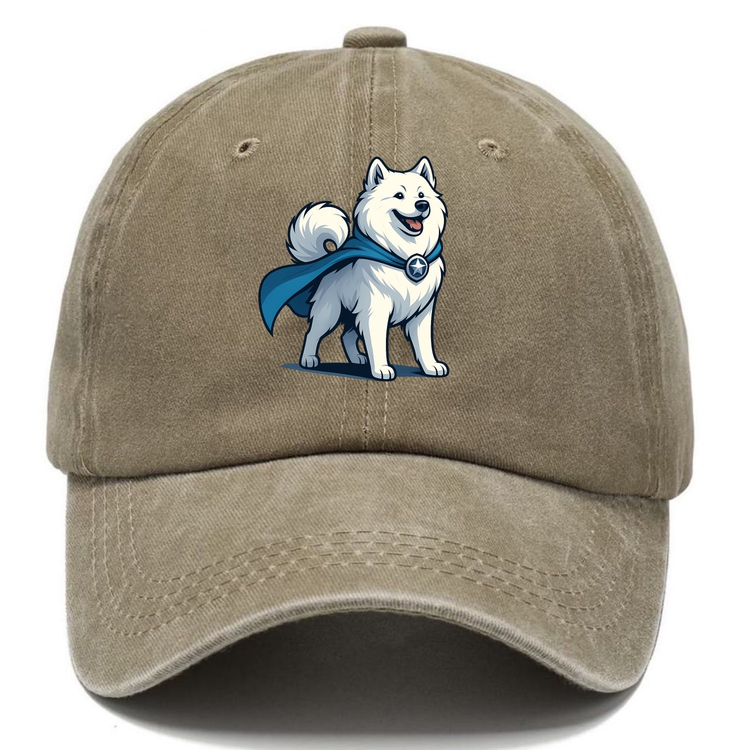 Samoyed Winter Hero  - Classic Cap - Warm Sand(Khaki)