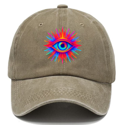 Rainbow Third Eye - Prismatic eye radiat Classic Cap - Warm Sand(Khaki)