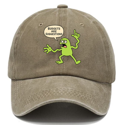 BUDGETS ARE SUGGESTIONS | Rebellious calculator - Classic Cap - Warm Sand(Khaki)