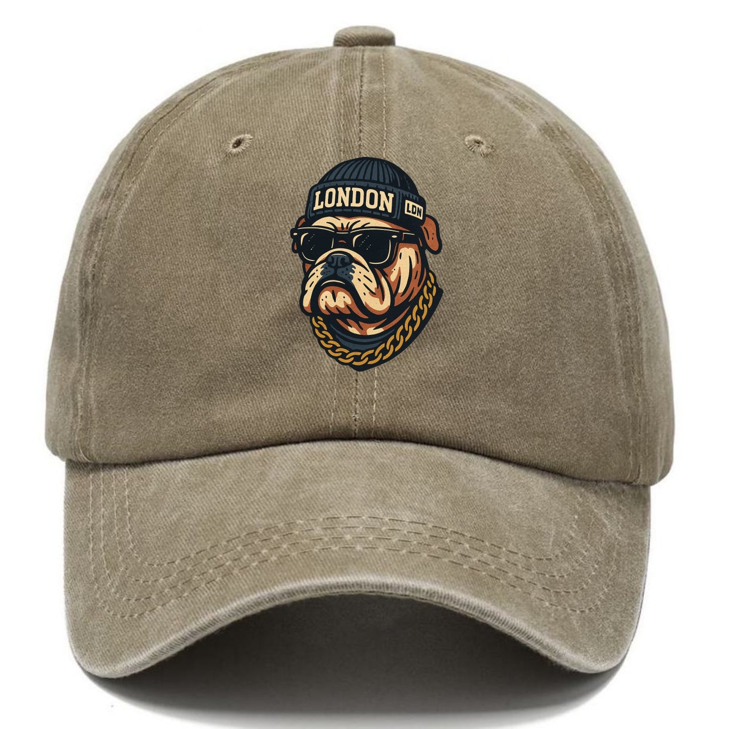 London Bulldog - Classic Cap - Warm Sand(Khaki)