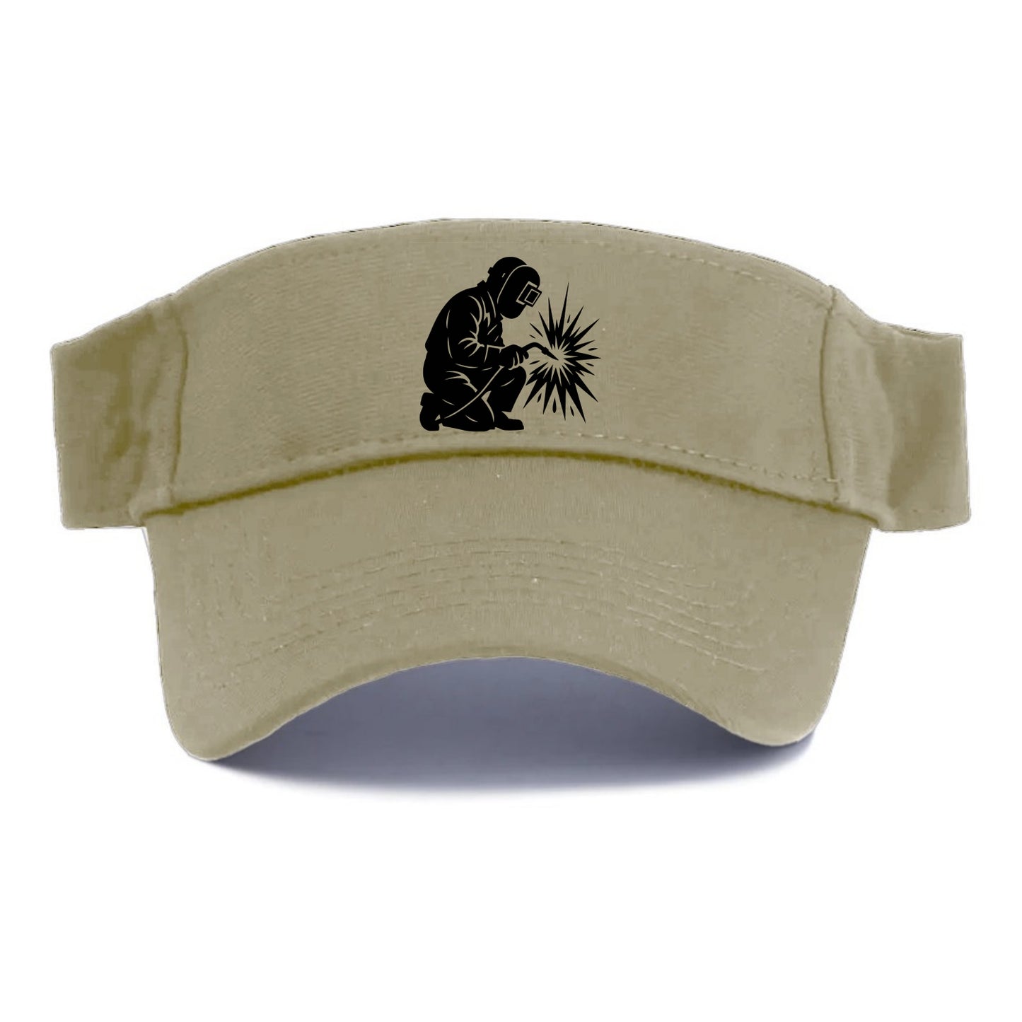 Welder sparks flying dramatically - Visor - Warm Sand(Khaki)