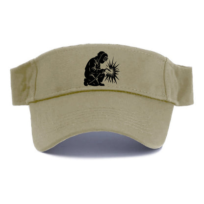 Welder sparks flying dramatically - Visor - Warm Sand(Khaki)