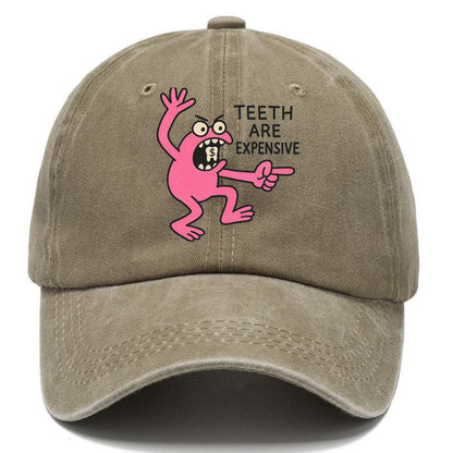 TEETH ARE EXPENSIVE | Dollar sign molar - Classic Cap - Warm Sand(Khaki)