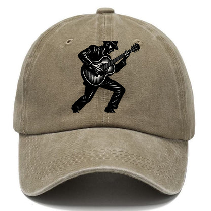 Guitarist playing acoustic guitar - Classic Cap - Warm Sand(Khaki)