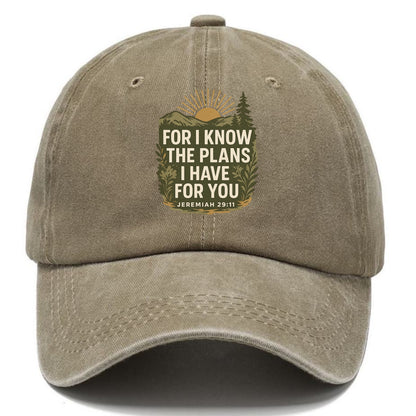 Jeremiah 29:11 Sunrise - Classic Cap - Warm Sand(Khaki)