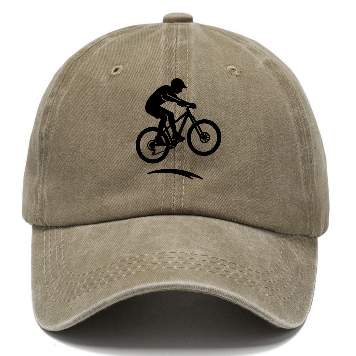 Mountain biker catching air - Classic Cap - Warm Sand(Khaki)