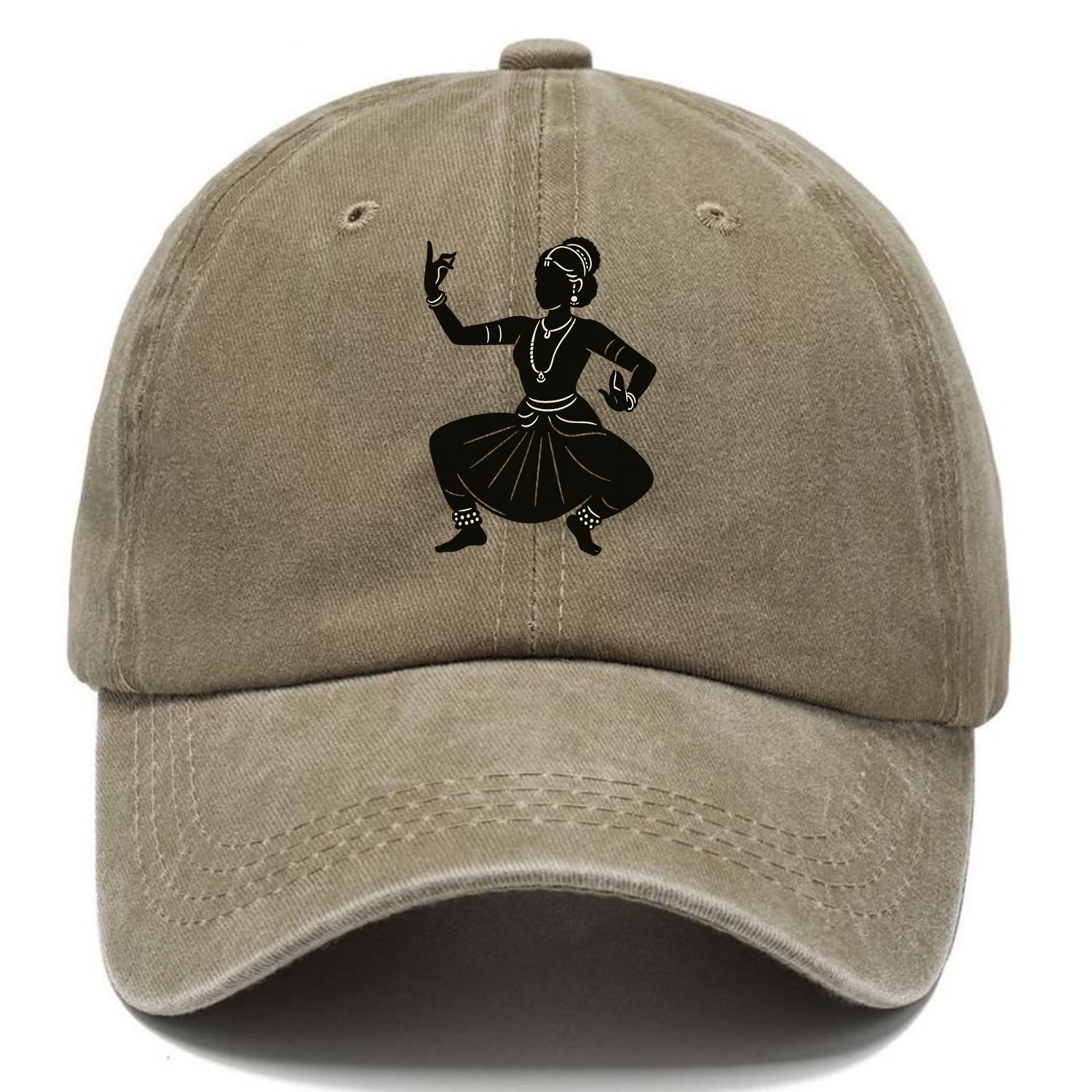 Bharatanatyam classical Indian pose - Classic Cap - Warm Sand(Khaki)