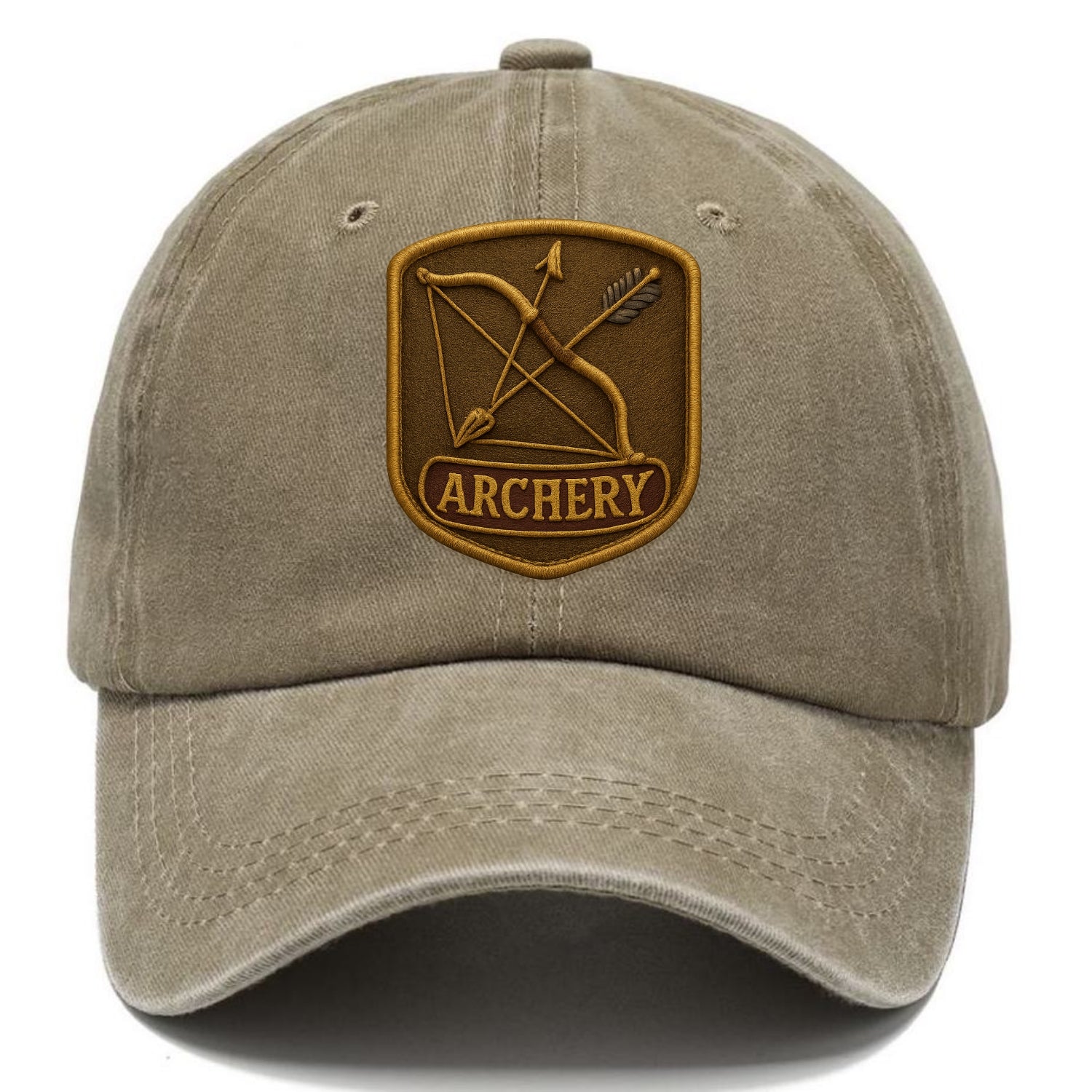 Bow and arrow crossed - archery enthusiast - Classic Cap - Warm Sand(Khaki)