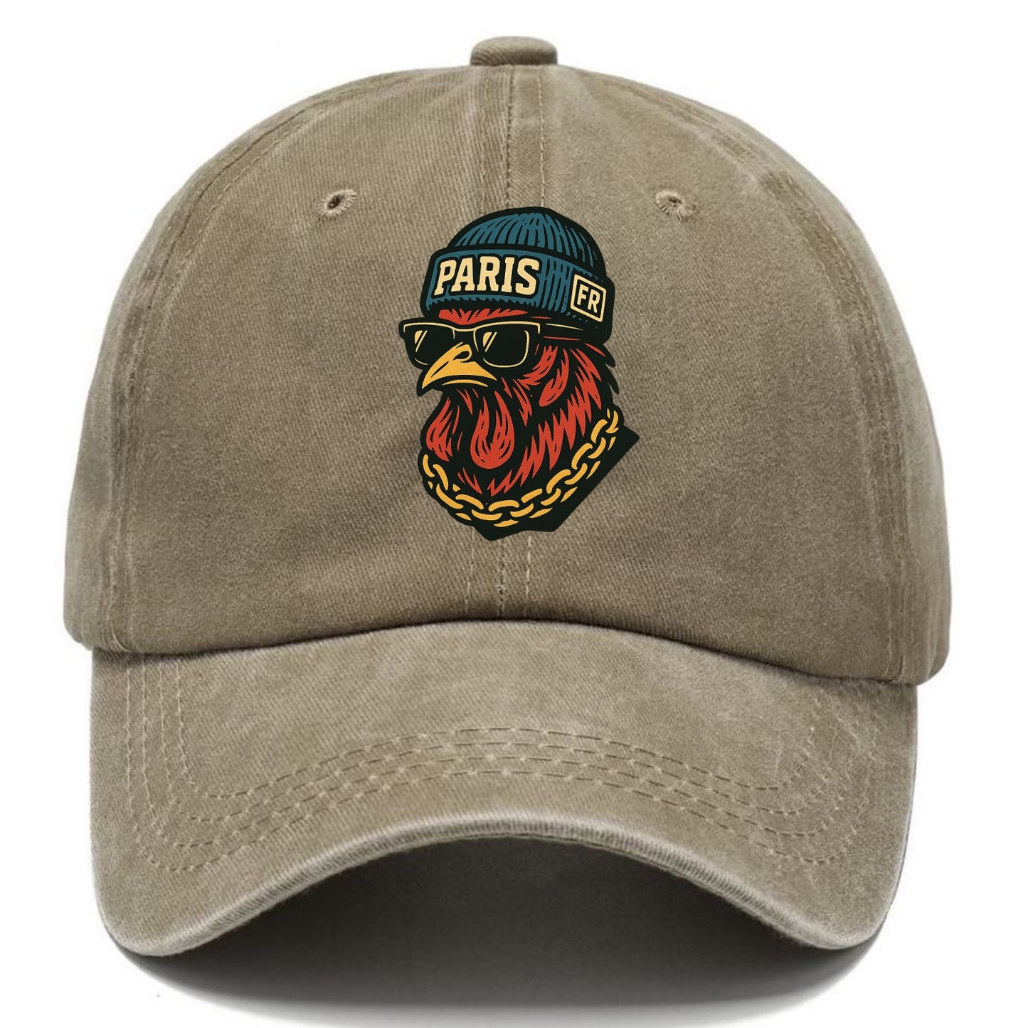 Paris Rooster - Classic Cap - Warm Sand(Khaki)