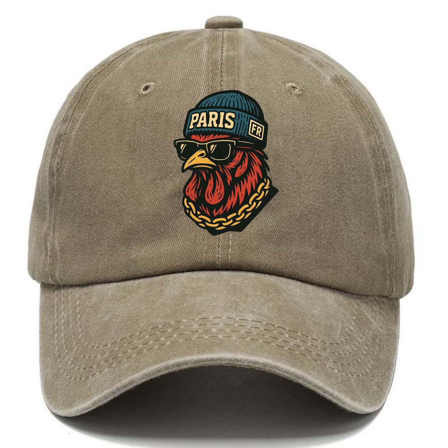 Paris Rooster - Classic Cap - Warm Sand(Khaki)