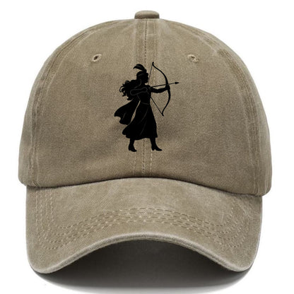 Warrior princess with bow and arrow - Classic Cap - Warm Sand(Khaki)