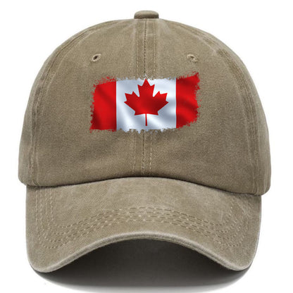 Gorra clásica con la bandera canadiense