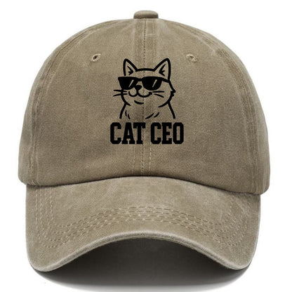 CEO Cat Boss - Classic Cap - Warm Sand(Khaki)