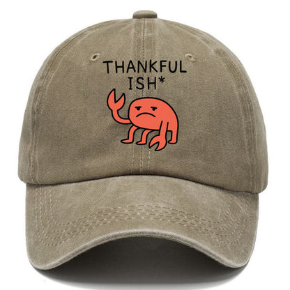 THANKFUL ISH | Gratitude with asterisk - Classic Cap - Warm Sand(Khaki)