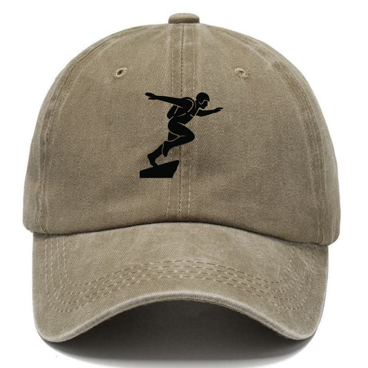 Base jumper launching off - Classic Cap - Warm Sand(Khaki)