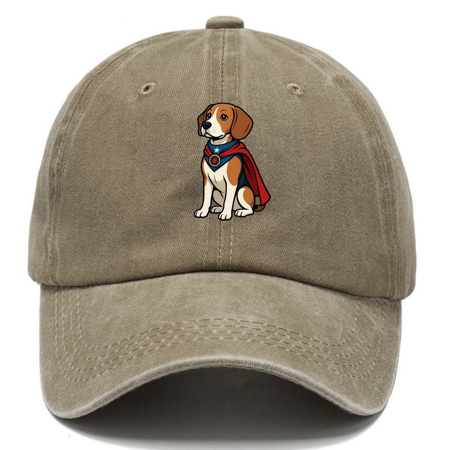 Beagle Patriotic Hero  - Classic Cap - Warm Sand(Khaki)