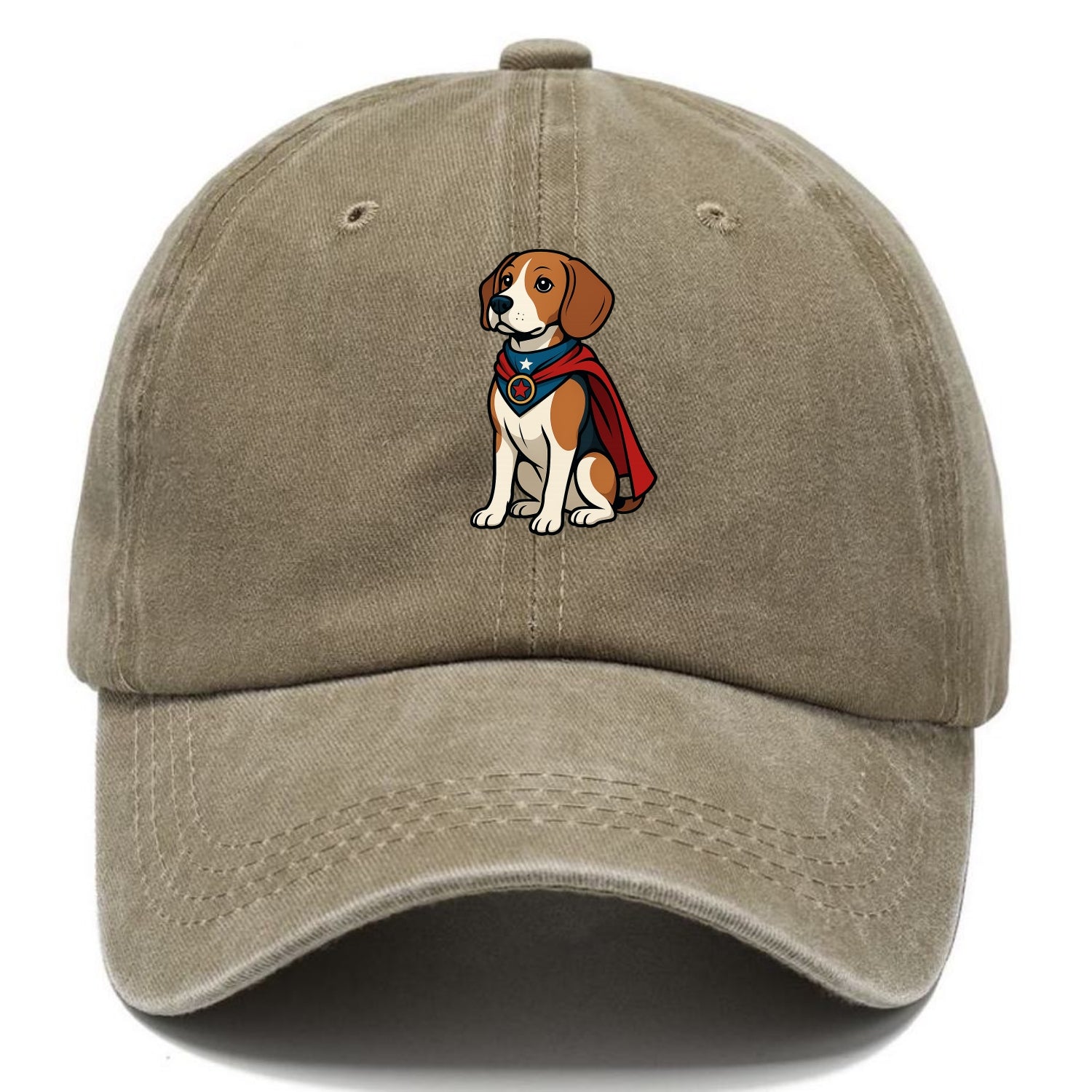 Beagle Patriotic Hero  - Classic Cap - Warm Sand(Khaki)