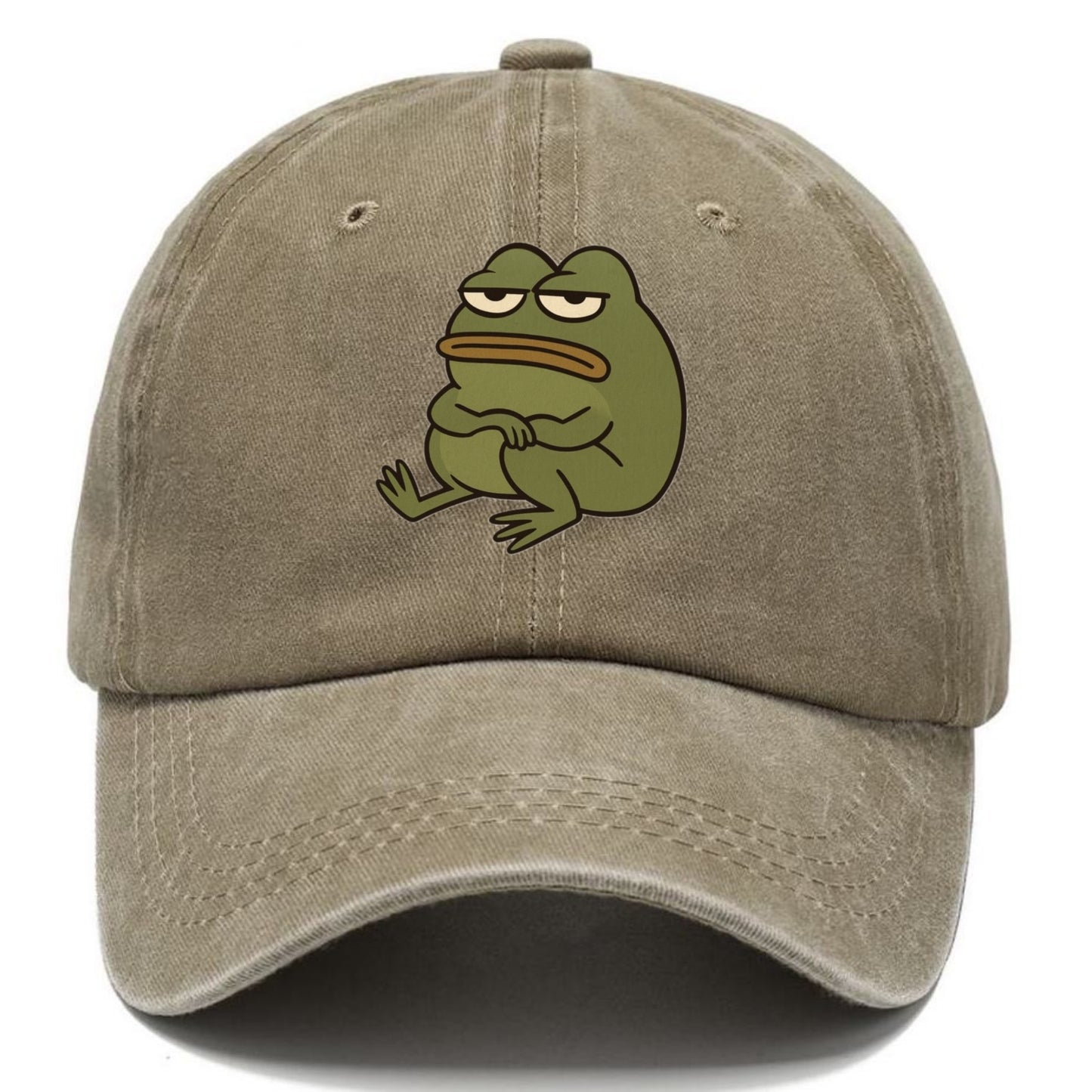 The Frog Judges Silently - Classic Cap - Warm Sand(Khaki)